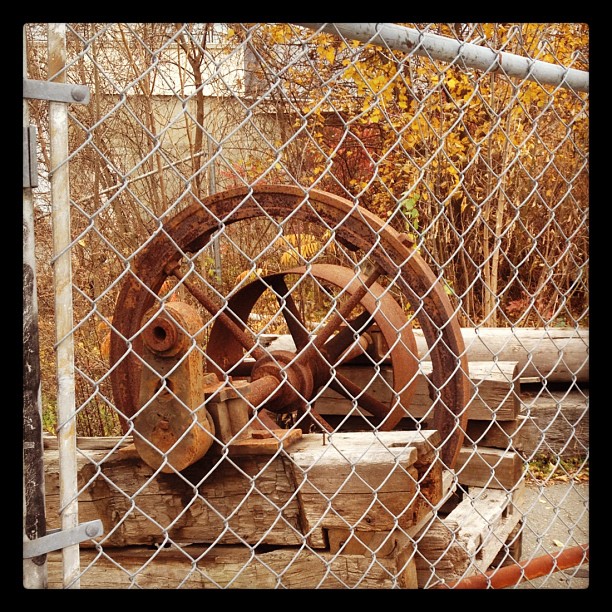 Some old rusted thing off of Fawcett.