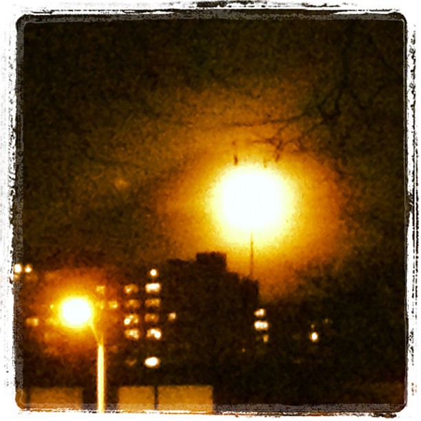 Moon is bright tonight.