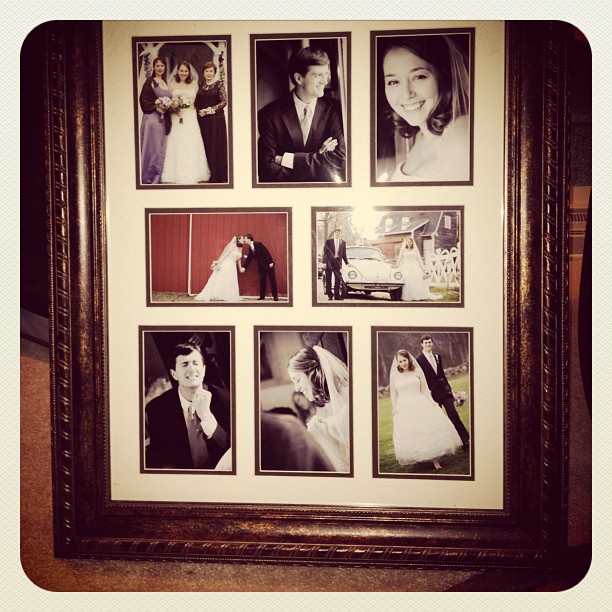 Framed some wedding pics for @Andrle’s mum.