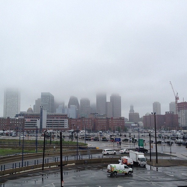 Boston in #fog