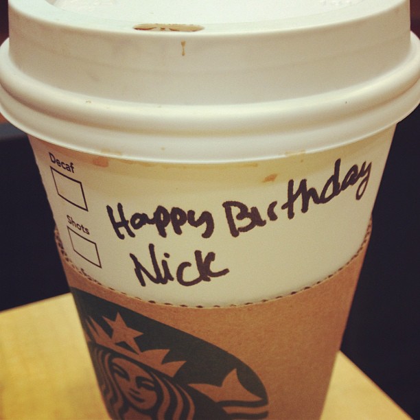 Even #starbucks is wishing me a happy #birthday.